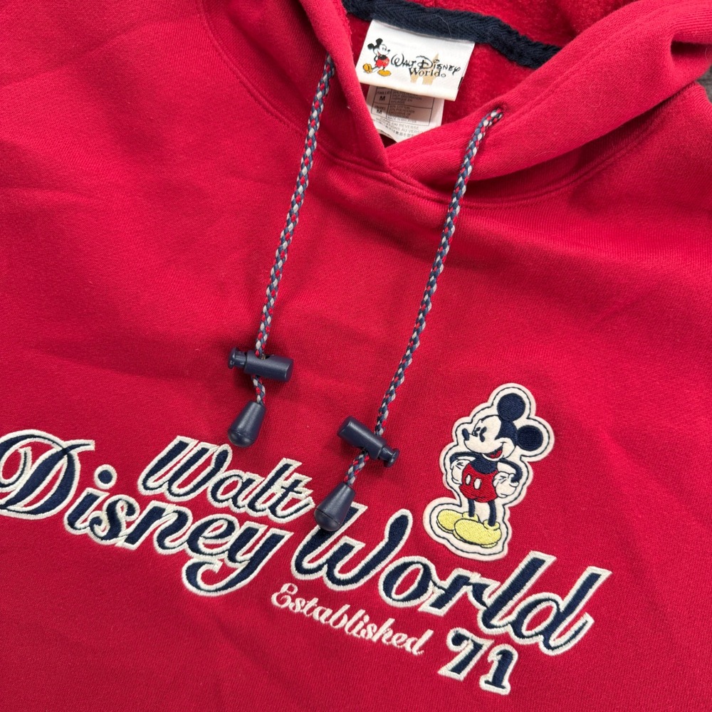 Walt‎ Disney World Hoodie Sweatshirt Mens M Pullover Hooded Mickey Mouse Pocket